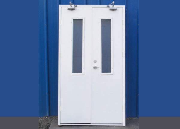 2.1A類鋼質雙扇帶玻璃防火門（甲級）